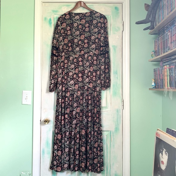 🌵Wonderly Floral Peasant Style Bohemian Maxi Dress Size Large🌵 - Picture 6 of 9